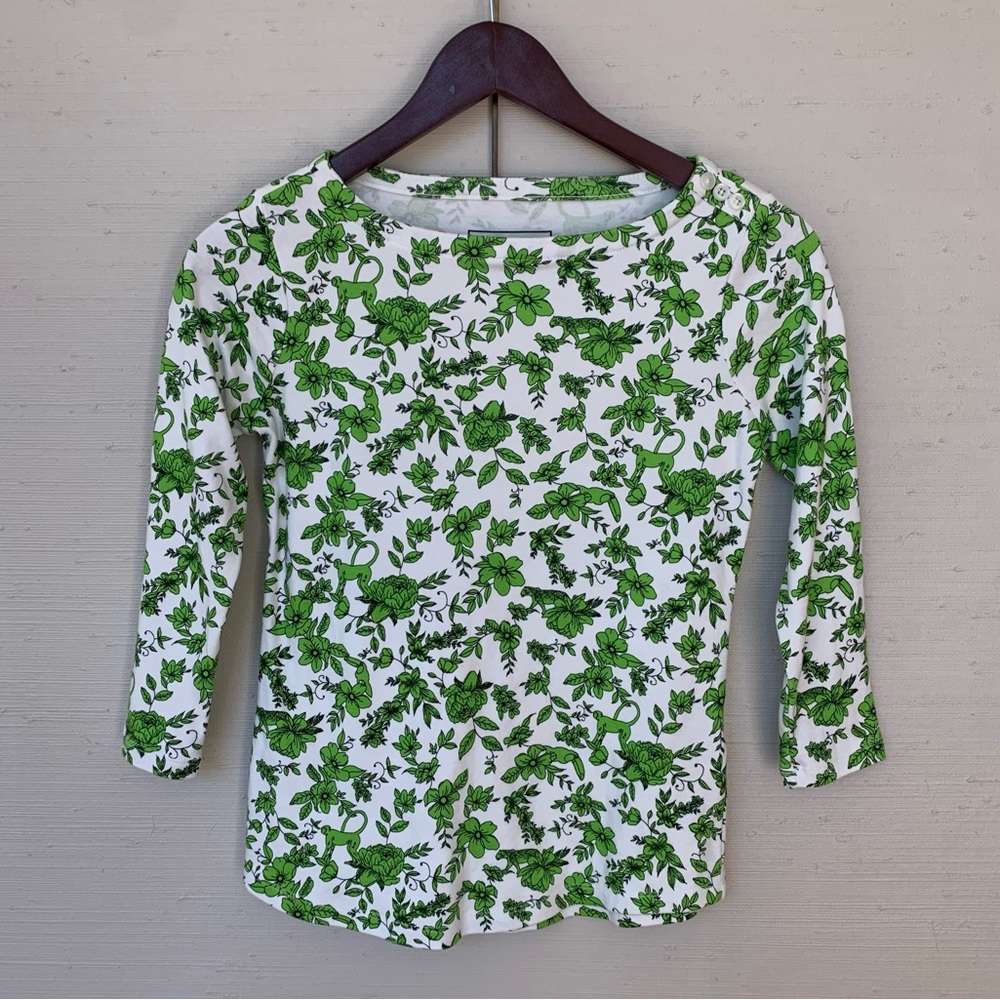 Charter Club Botanical Print Tee